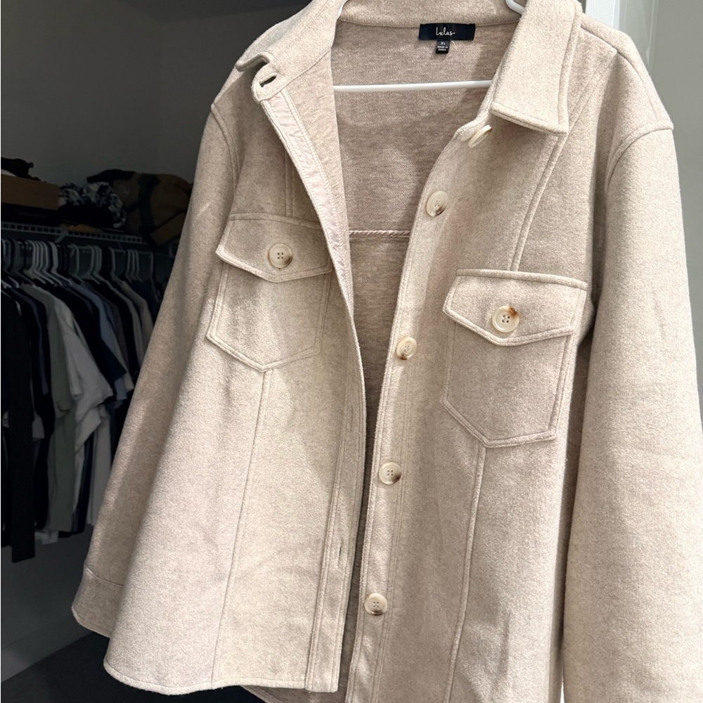 Lulu's Cream Utility Jacket for Women